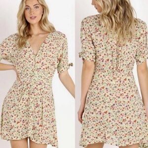 Faithfull the Brand Maryanne  Floral Mini Dress Size 4